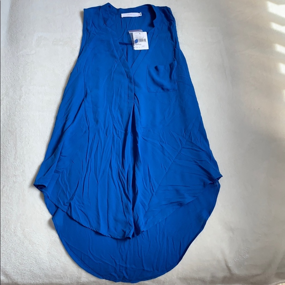 Electric Blue Sleeveless Lush Shirt